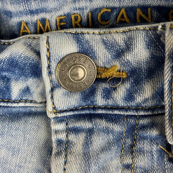 American Eagle Jeans Mens Whiskered Destroyed Skinny Next Level Flex 28 X 32 - Picture 3 of 9